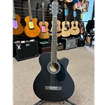 Main Street MAS38BK 38" Acoustic Guitar, black